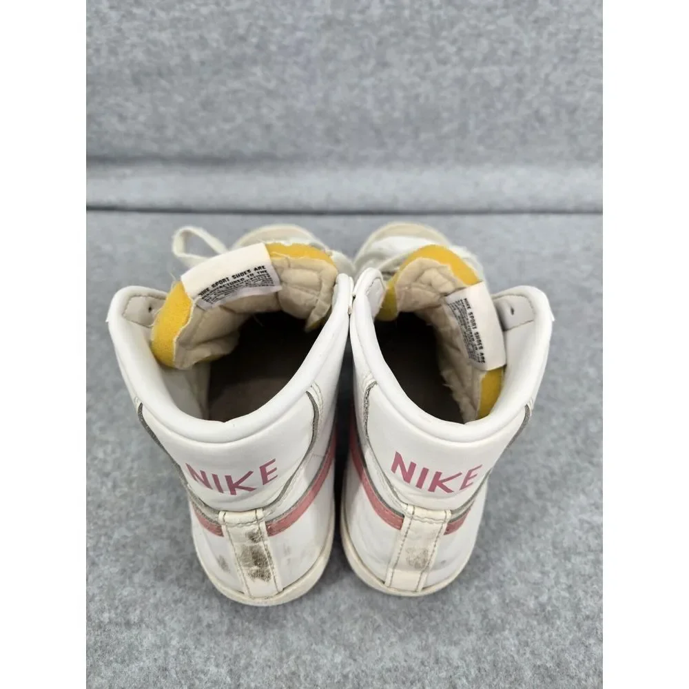 Nike Blazer '77 Vintage Mid White Sunset Pulse W Pink Swoosh Women's Size 7
